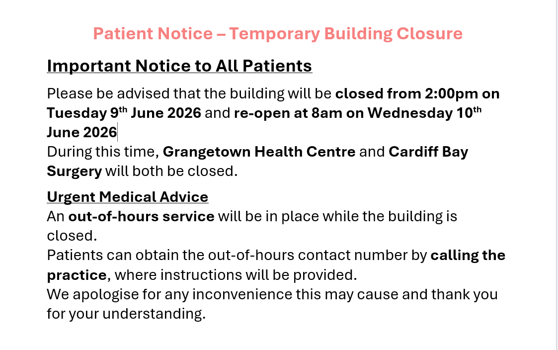 Closure for training